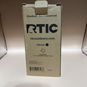NEW RTIC 20 oz Tumbler Hot Cold Double Wall Vacuum Insulated Matte Black Branded
